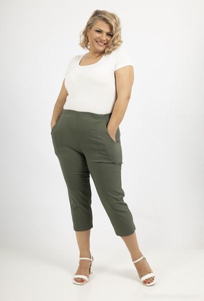 Picture of CURVY GIRL STRETCH THREE QUARTER CAPRI
